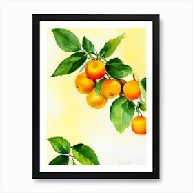 Golden Berry Italian Watercolour fruit Art Print