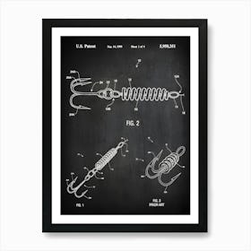 Fishing Lure Print, Fishing Lure Art, Fishing Lure Patent, Fishing Decor, Fishing Poster, Fishing Gifts For Men, Gifts For Fisherman, Hf3511 Art Print