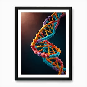 Dna Molecule Art Print