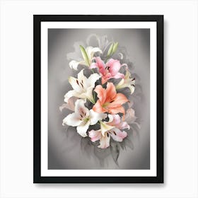 Lily Bouquet 4 Art Print