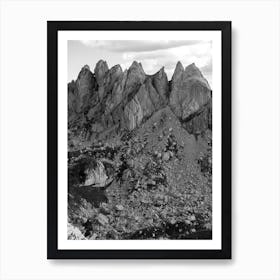 Hiking To The Top Art Print