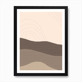 Dry Desert Lands 1 Art Print