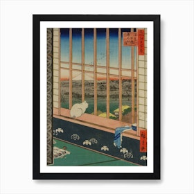 Yoshiwara teahouse, Utagawa Hiroshige Art Print