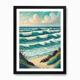 Rhythmic Waves Art Print