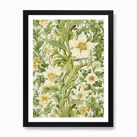 Floral Wallpaper 91 Art Print