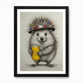 Hedgehog 35 Art Print