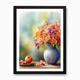 Flowers In A Vase 51 Art Print