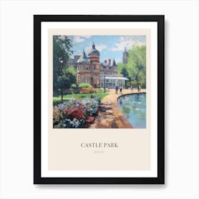 Castle Park Bristol 4 Vintage Cezanne Inspired Poster Art Print