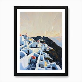 Santorini Village Art Print