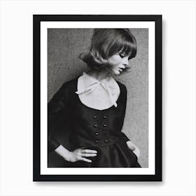 Jean Shrimpton In Dior, John French Art Print