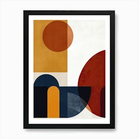 Abstract Shapes, Scandinavian Simplicity Art Print