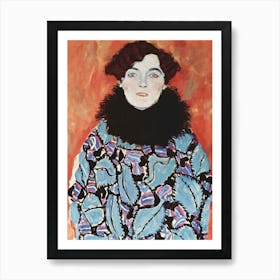 Woman With A Fur Collar Art Print