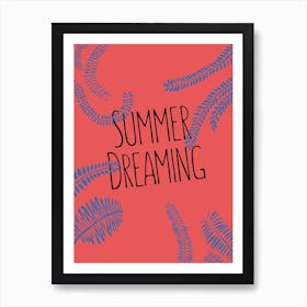Summer Dreaming Red Art Print
