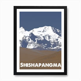 Shishapangma, Mountain, China, Himalaya, Nature, Climbing, Wall Print, Poster