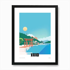 Ise Japan 1 Colourful Travel Poster Art Print