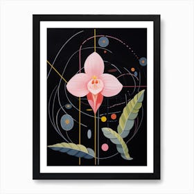 Orchid 1 Hilma Af Klint Inspired Flower Illustration Art Print