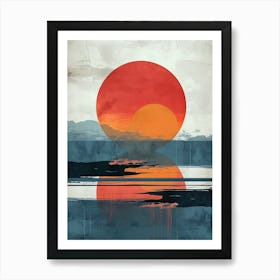 Sunset Boho Style Art Print