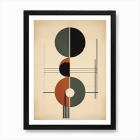 Boho Crescendo; Mid Century Symphony Art Print