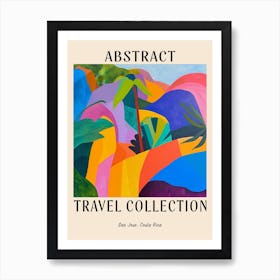Abstract Travel Collection Poster San Jos Costa Rica 1 Art Print