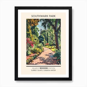 Southwark Park London Parks Garden 5 Art Print