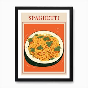 Spaghetti Italian Pasta Poster Art Print
