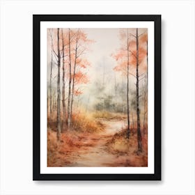 Autumn Forest Landscape Croatan National Forest 2 Art Print