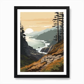 West Coast Trail Canada 3 Hiking Trail Landscape Art Print
