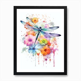 Sunset Dragonfly 6 Art Print