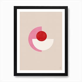 Pink and Red Abstract No. 2 Art Print