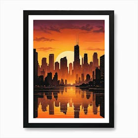 Urban Skyline Art Print (5) Art Print