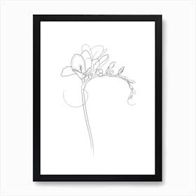 Freesia Flowers Art Print