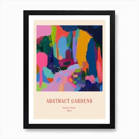 Colourful Gardens Bodnant Garden United Kingdom 3 Red Poster Art Print