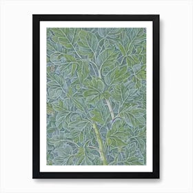 Amur Maple 2 tree Vintage Botanical Art Print