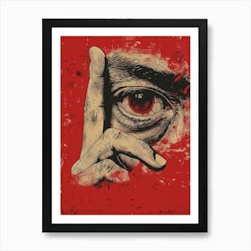 Man'S Eye Art Print