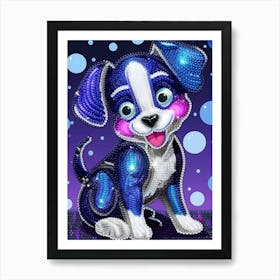 Rhinestone Dog Art Print