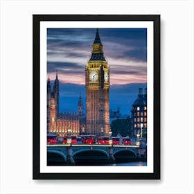 Big Ben At Dusk Art Print