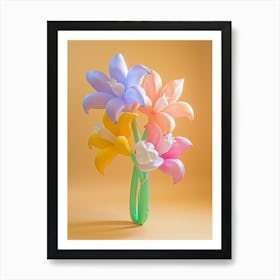 Dreamy Inflatable Flowers Columbine 3 Art Print