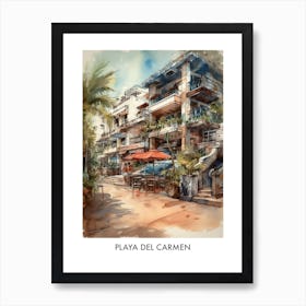 Playa del Carmen, Mexico  travel Poster Art Print