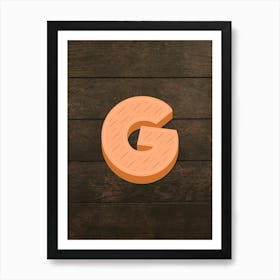 Gingerbread Christmas Letters Living Room Holiday Display 07 Art Print