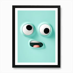 Face With Eyes Poster