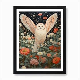 Snowy Owl 2 Detailed Bird Painting Art Print