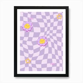 Checkered Pattern Art Print