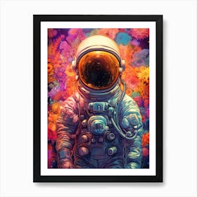 Astronaut In Space 7 Art Print