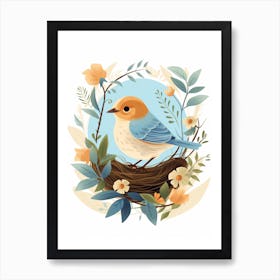 Baby Animal Illustration  Bird 5 Art Print