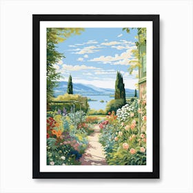Claude Monet Foundation Gardens France Illustration 1  Art Print