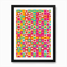 Love in Patterns Art Print