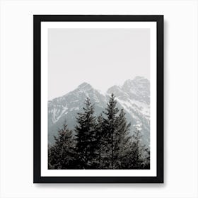 Forest And Mountains Art Print