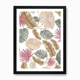 Nature Tropical Leaves Art Print