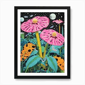 'Flora And Fauna' | Inspired by Yayoi Kusama Art Print