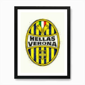 Hellas Verona football club Art Print